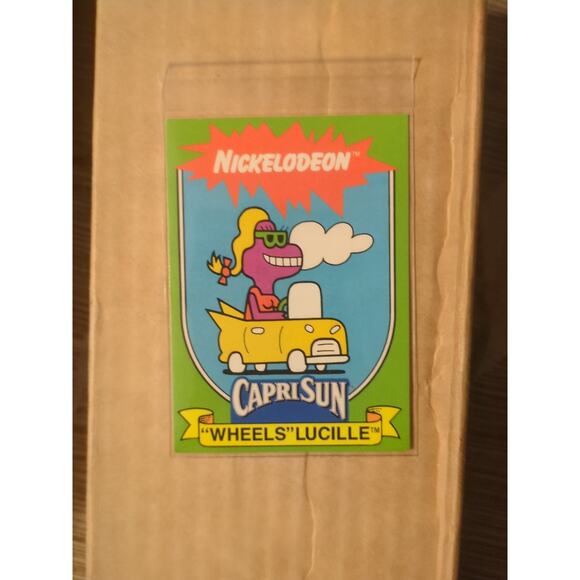 other Other - Vintage 1991 Capri-Sun Nickelodeon: "Wheel" Lucille Trading Card #4